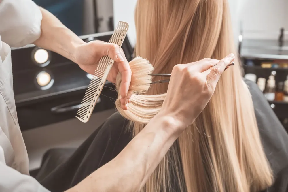 Coiffure cheveux lisses